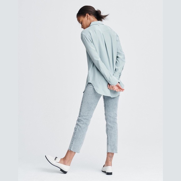 Rag and Bone Anderson Silk Shirt size M NWT - Picture 2 of 7